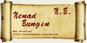 Nenad Bungin vizit kartica